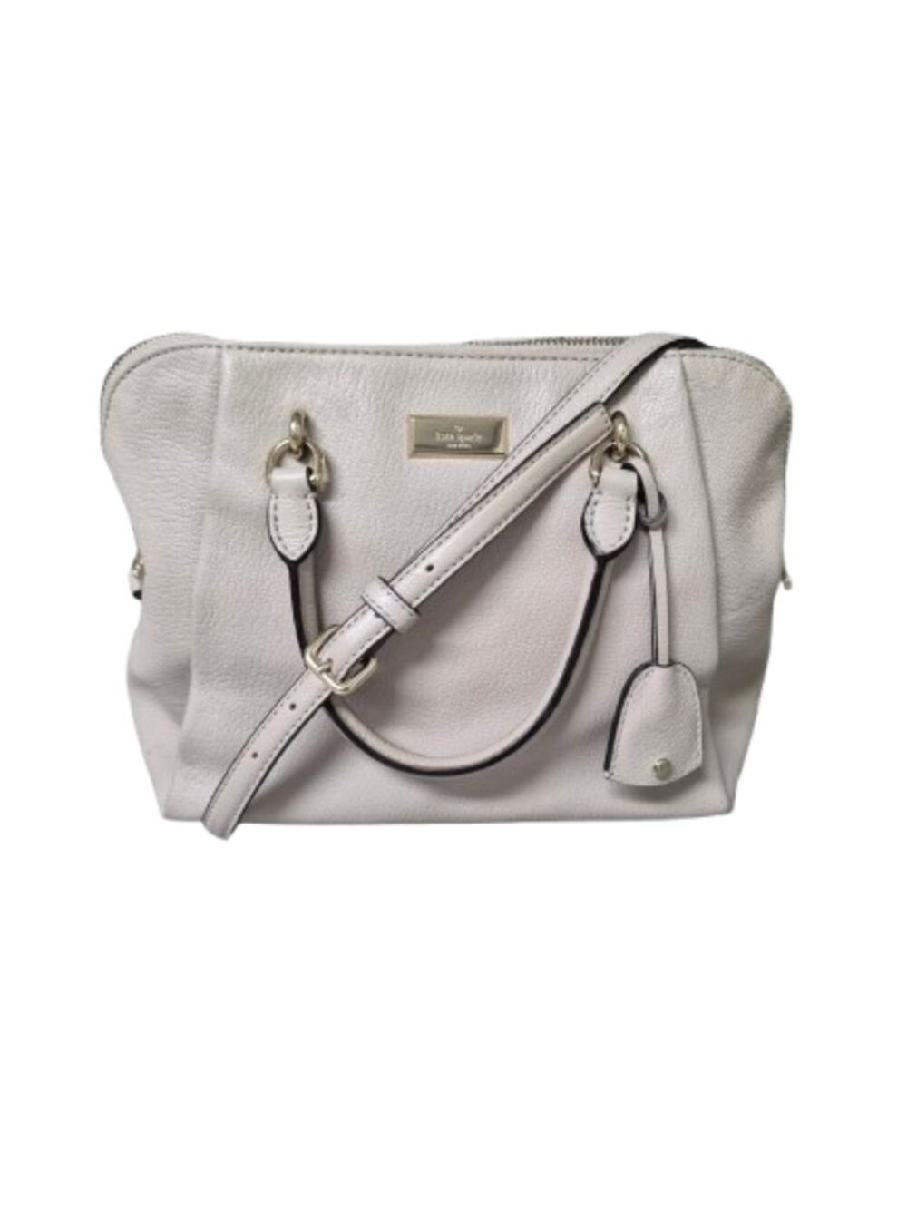 Kate Spade Beige Leather Handbag Purse Crossbody